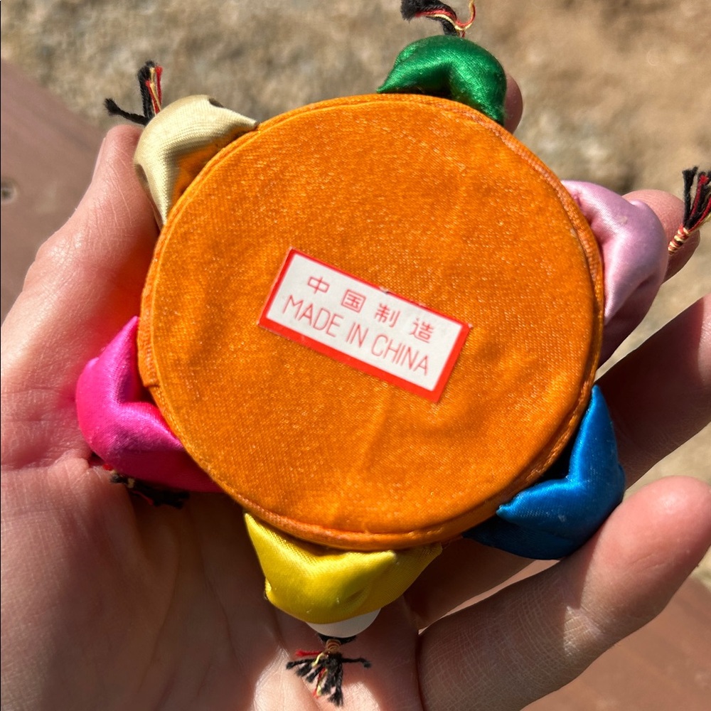 Vintage Silk Chinese Pin Cushion Trinket Box - Picture 5 of 8